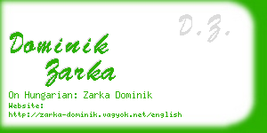 dominik zarka business card